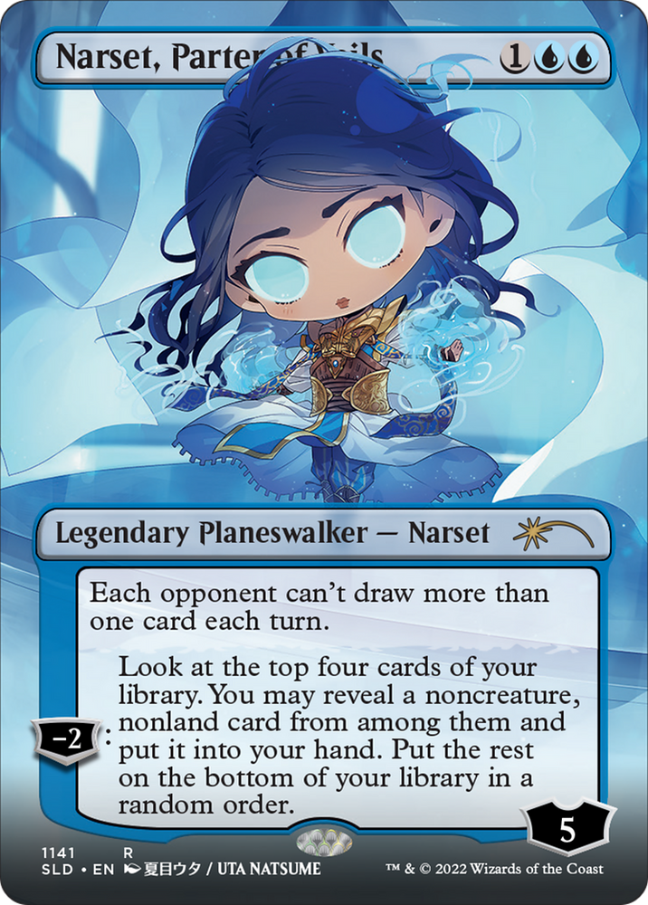 Narset, Parter of Veils (Borderless) (SLD-1141) - Secret Lair Drop (Borderless) Foil