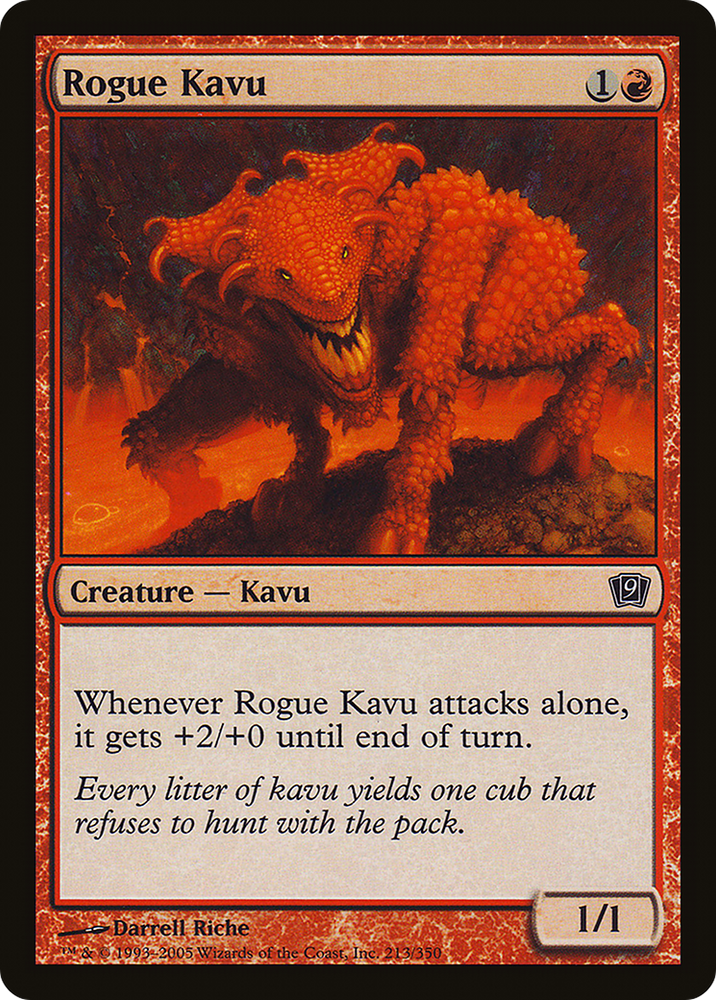 Rogue Kavu (9ED-213★) - Ninth Edition Foil