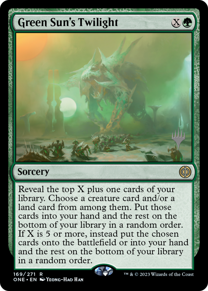Green Sun's Twilight (PPONE-169) - Phyrexia: All Will Be One Promos Foil