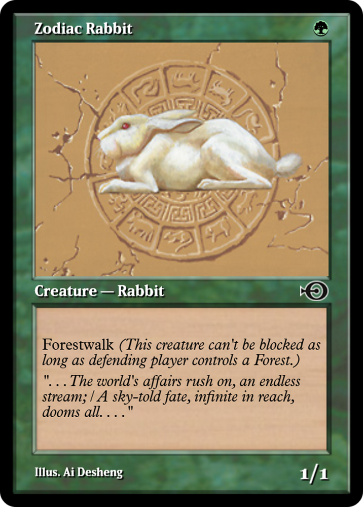 Zodiac Rabbit (PRM-35086) - Magic Online Promos Foil