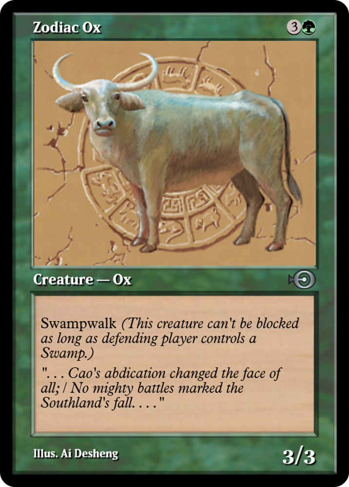 Zodiac Ox (PRM-35092) - Magic Online Promos Foil