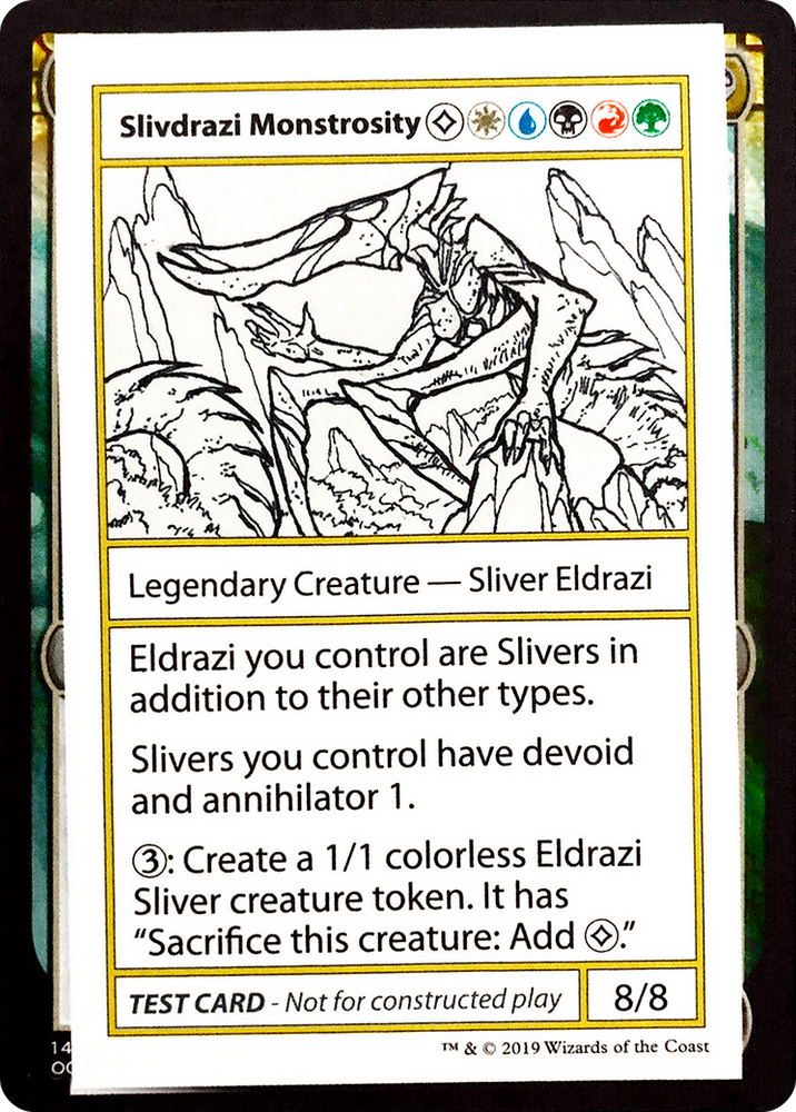 Slivdrazi Monstrosity (No PW Symbol) (CMB1-) - Mystery Booster Playtest Cards 2021