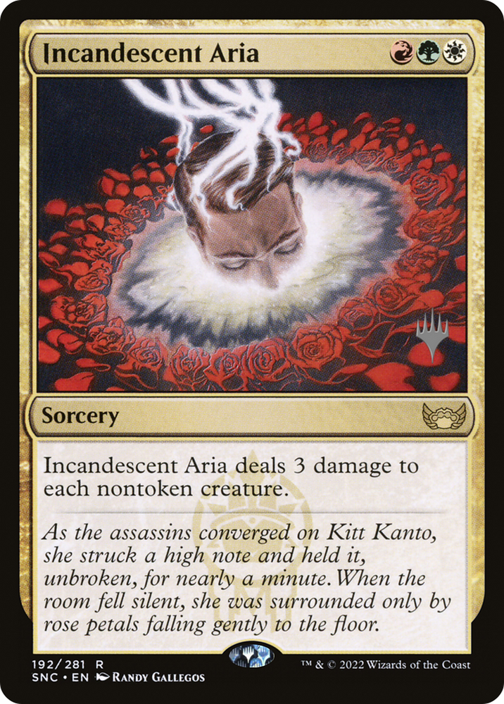Incandescent Aria (PPSNC-192P) - Streets of New Capenna Promos Foil