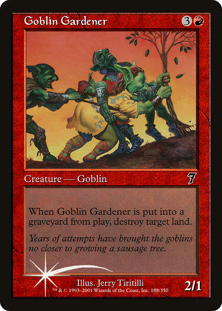 Goblin Gardener (7ED-188★) - Seventh Edition Foil