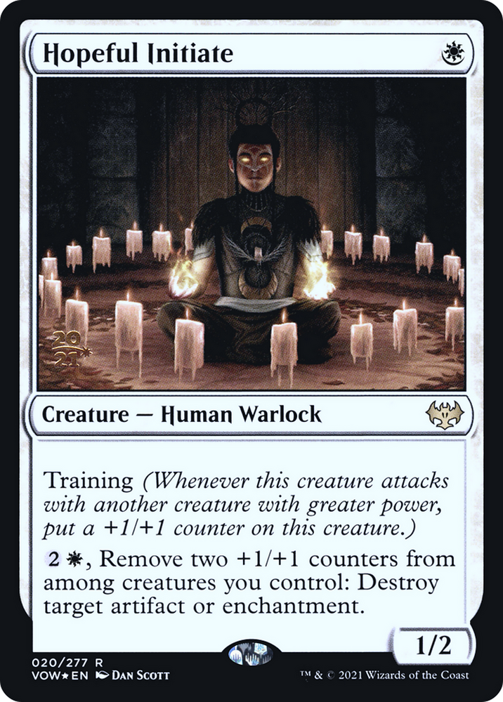 Hopeful Initiate (PRE-20S) - Innistrad: Crimson Vow Promos Foil