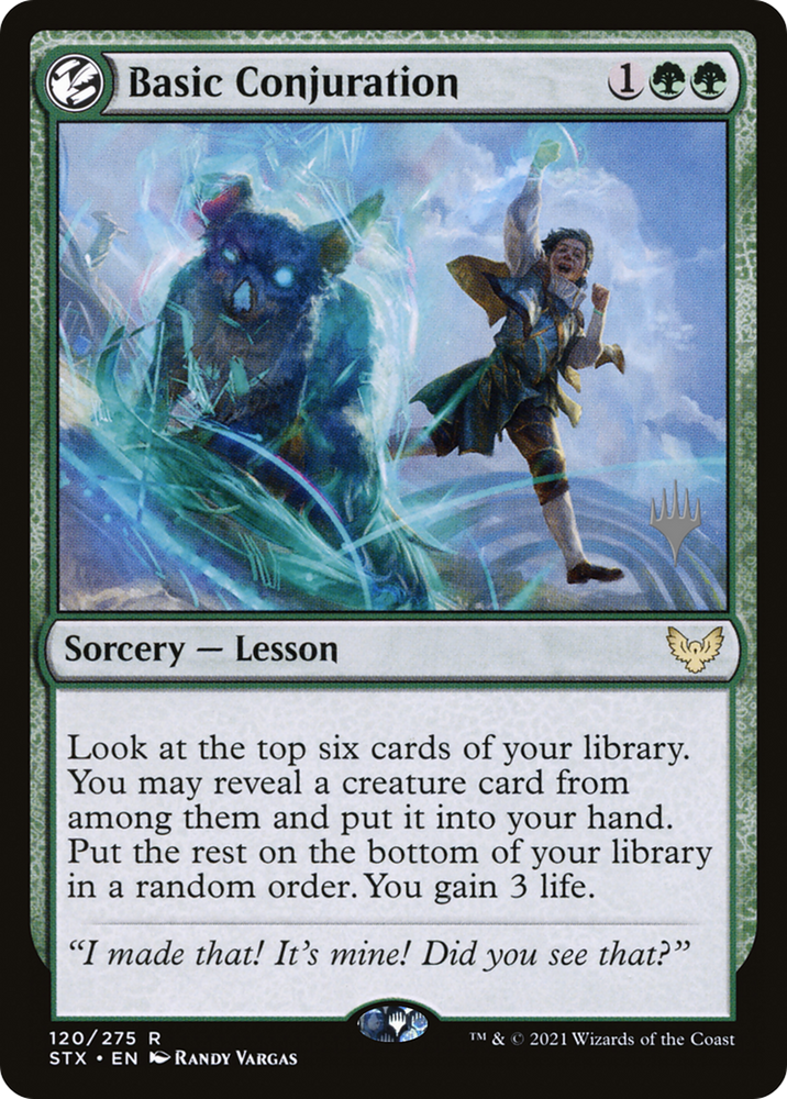 Basic Conjuration (PPSTX-120P) - Strixhaven: School of Mages Promos: (lesson) Foil