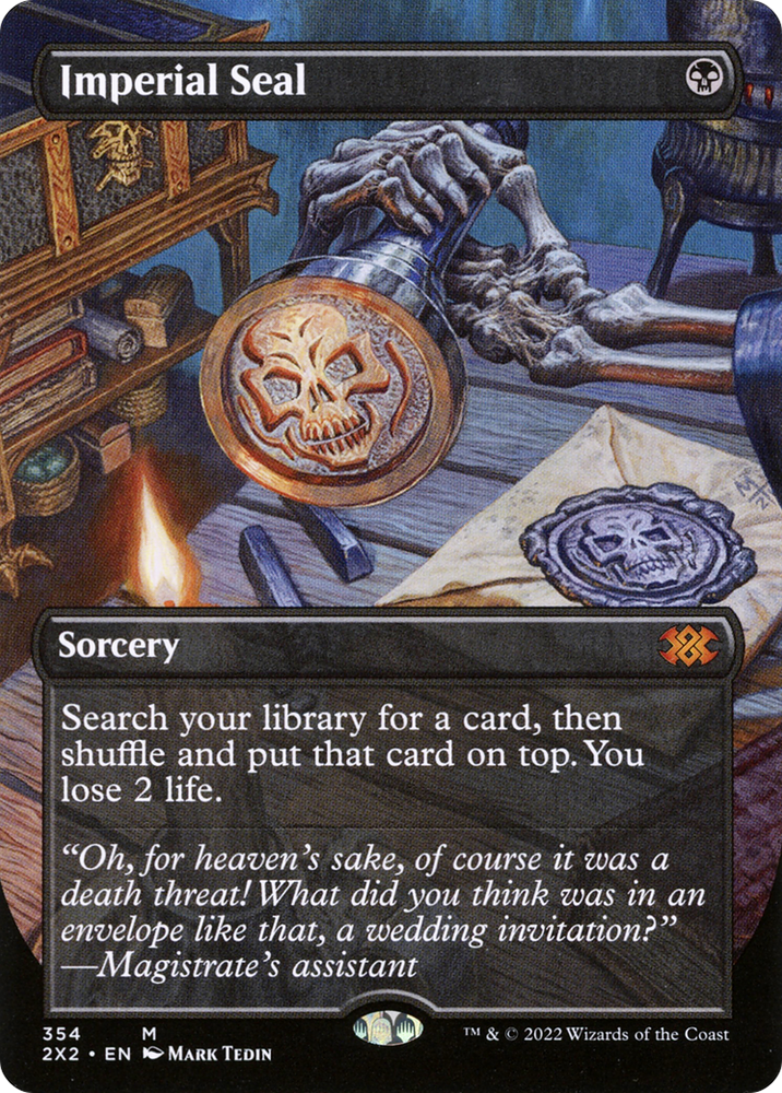 Imperial Seal (Borderless) (2X2-354) - Double Masters 2022 (Borderless) Foil
