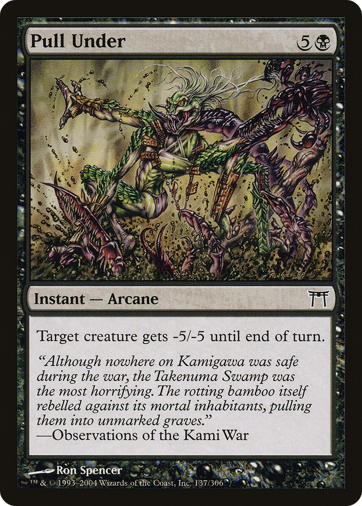 Pull Under (CHK-137) - Champions of Kamigawa Foil
