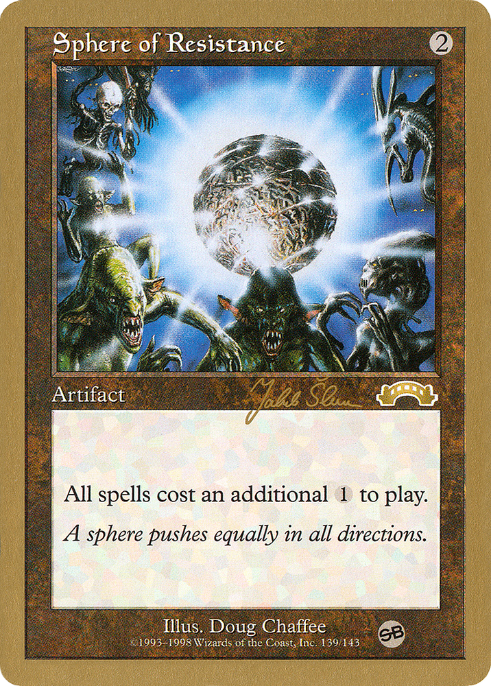 Sphere of Resistance - 1999 Jakub Slemr (EXO) (SB) (WCD-JS139SB) - World Championship Decks 1999