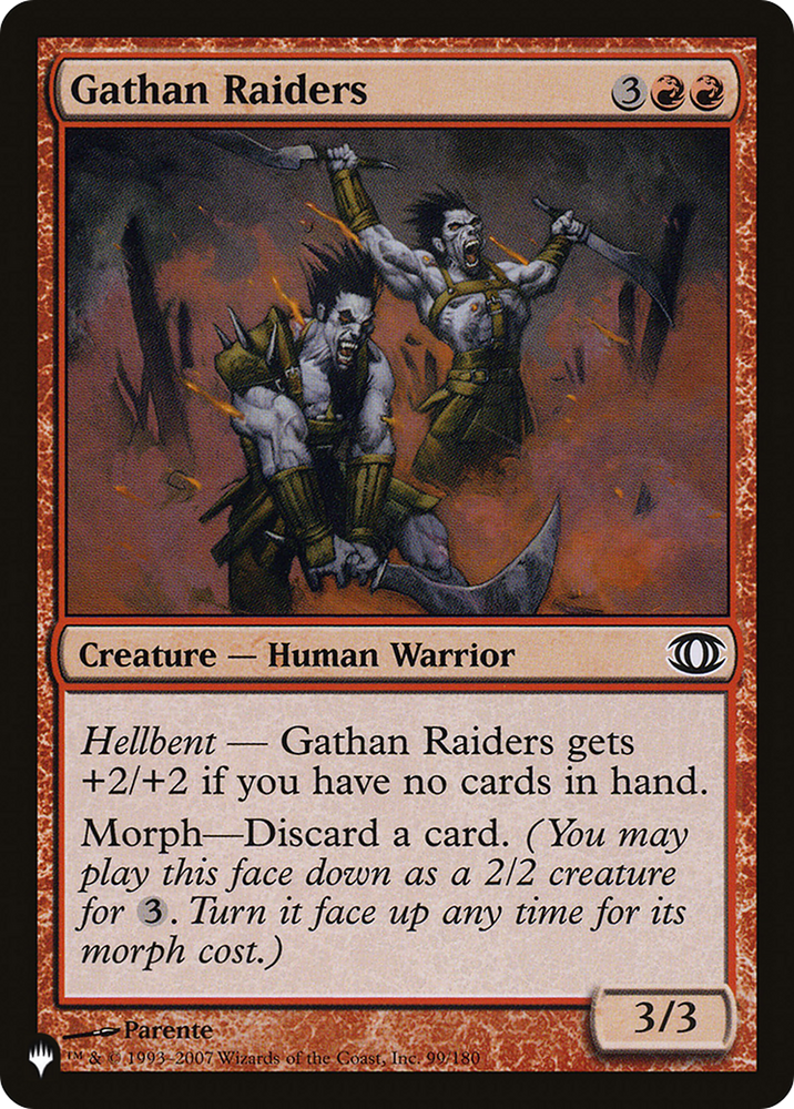 Gathan Raiders (LIST-FUT-99) - The List