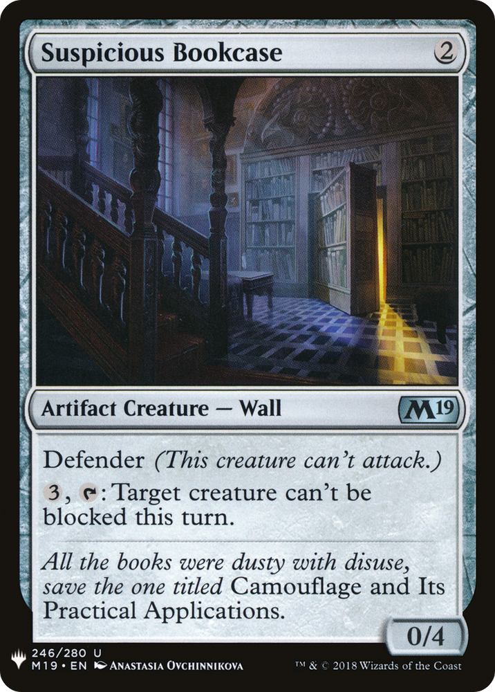 Suspicious Bookcase (LIST-M19-246) - The List