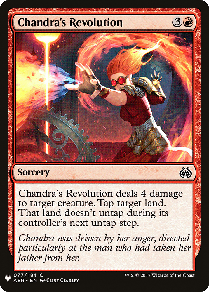 Chandra's Revolution (LIST-AER-77) - The List