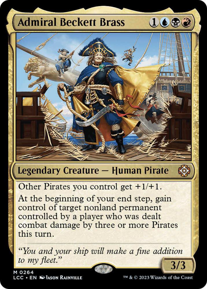 Admiral Beckett Brass (LCC-264) - The Lost Caverns of Ixalan Commander