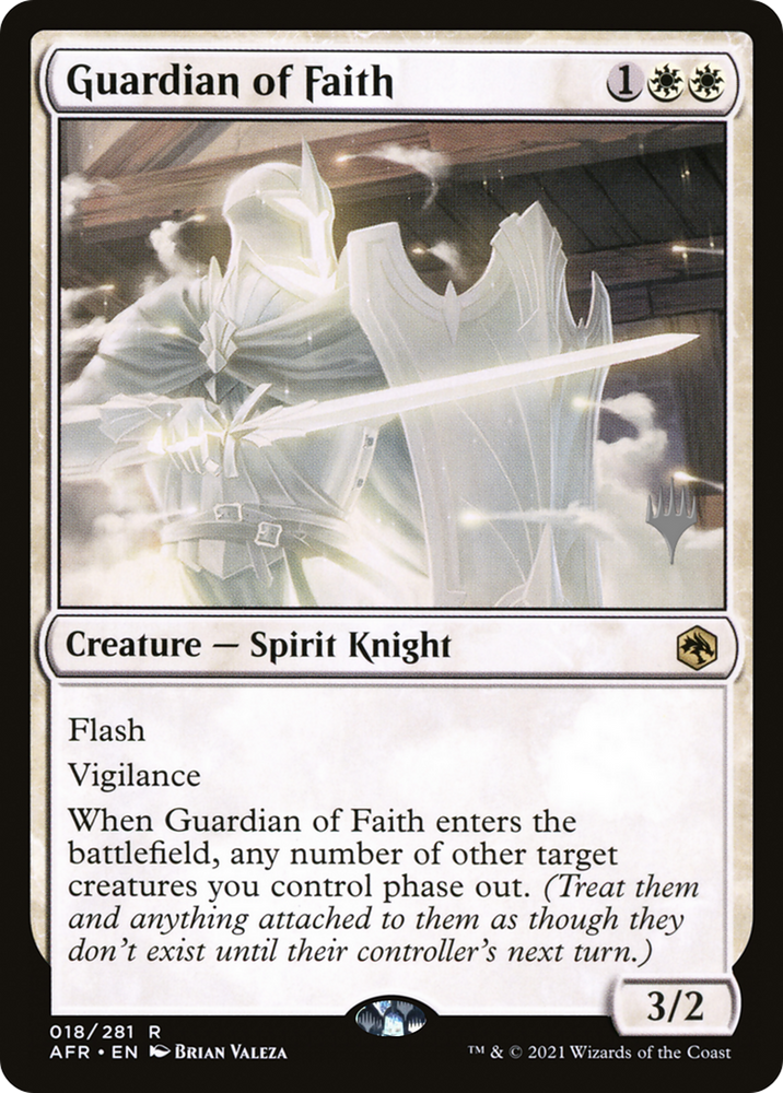 Guardian of Faith (PPAFR-18P) - Adventures in the Forgotten Realms Promos Foil