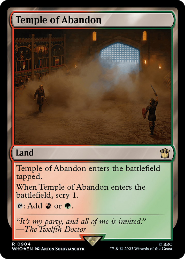 Temple of Abandon (Surge Foil) (WHO-904) - Doctor Who Foil