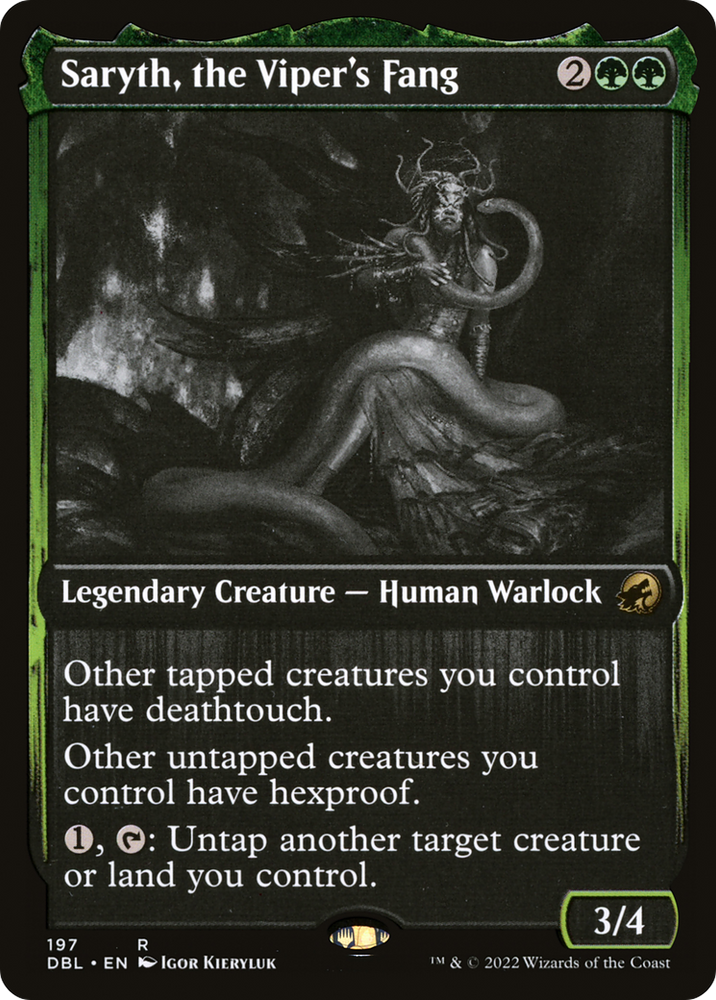 Saryth, the Viper's Fang (DBL-197) - Innistrad: Double Feature