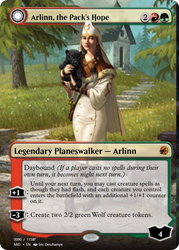 Arlinn, the Pack's Hope // Arlinn, the Moon's Fury (PRM-94060) - Magic Online Promos Foil