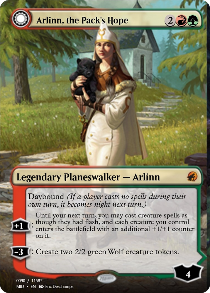 Arlinn, the Pack's Hope // Arlinn, the Moon's Fury (PRM-94060) - Magic Online Promos Foil