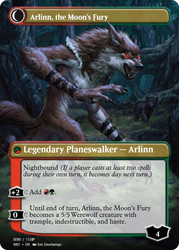 Arlinn, the Pack's Hope // Arlinn, the Moon's Fury (PRM-94060) - Magic Online Promos Foil