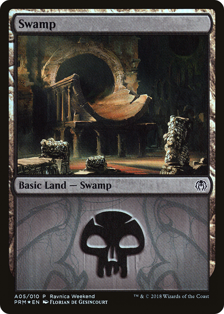 Swamp - Golgari (A05) (LARP-A05) - GRN Ravnica Weekend Foil