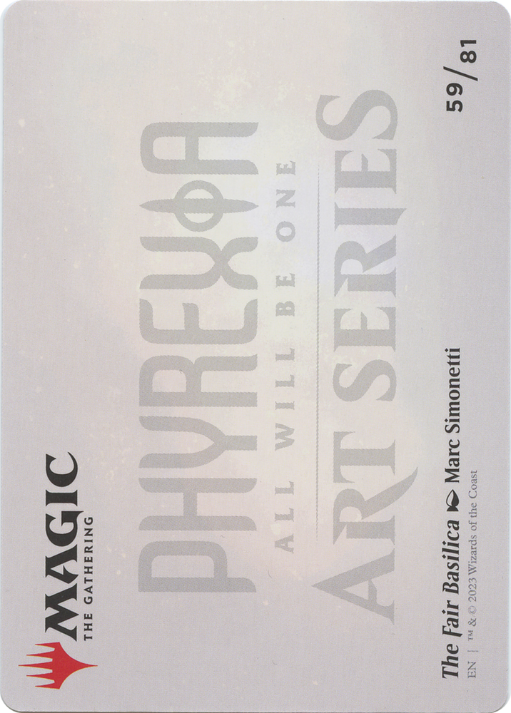 The Fair Basilica // The Fair Basilica (AONE-059) - Phyrexia: All Will Be One Art Series (Borderless)