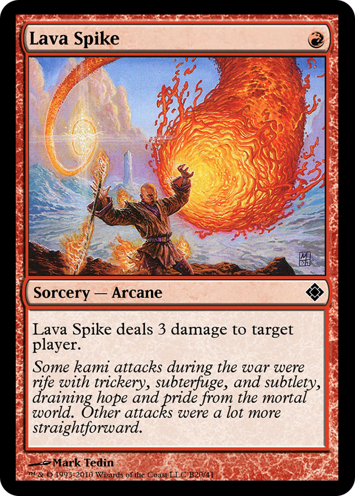 Lava Spike (TD0-B20) - Magic Online Theme Decks