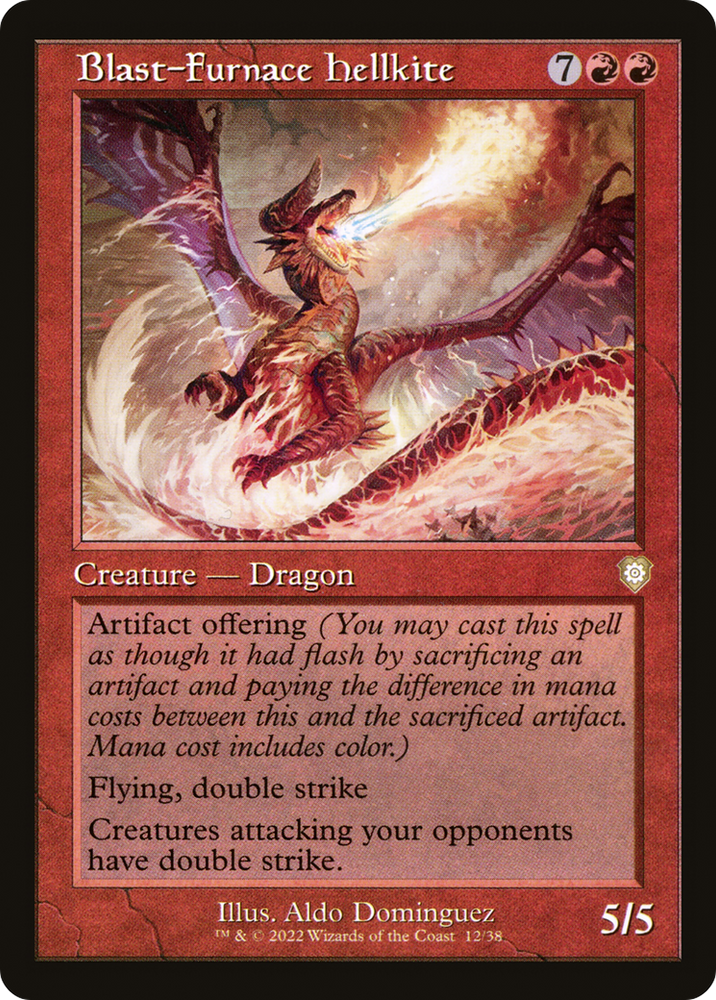 Blast-Furnace Hellkite (Retro Frame) (BRC-012) - The Brothers' War Commander