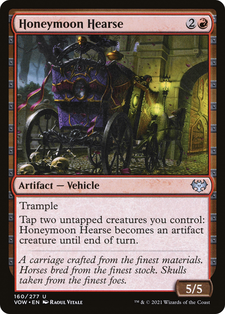 Honeymoon Hearse (VOW-160) - Innistrad: Crimson Vow Foil