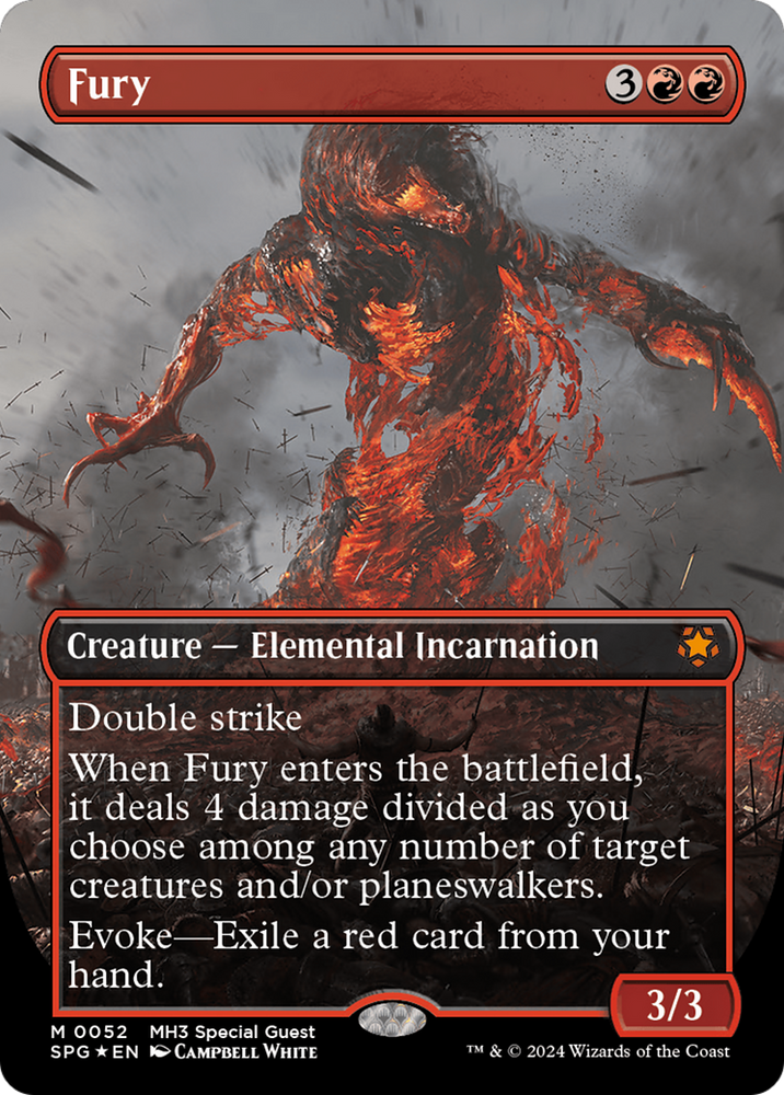 Fury (Borderless) (Textured Foil) (SPG-052) - Special Guests (Borderless) Foil