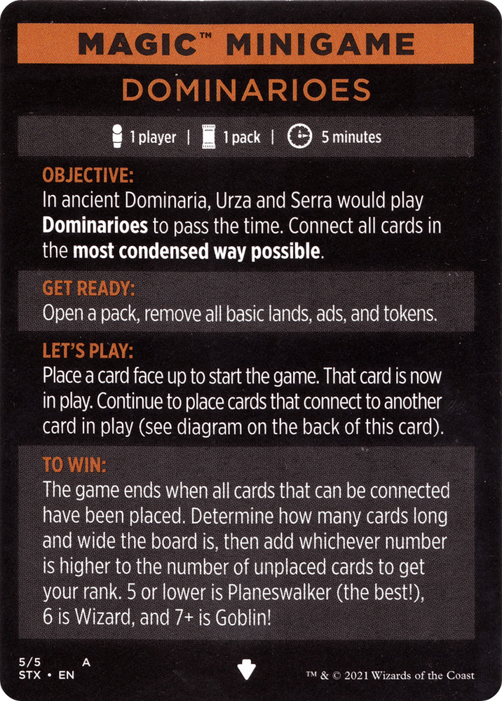 Dominarioes // Dominarioes (cont'd) (MSTX-005) - Strixhaven: School of Mages Minigames