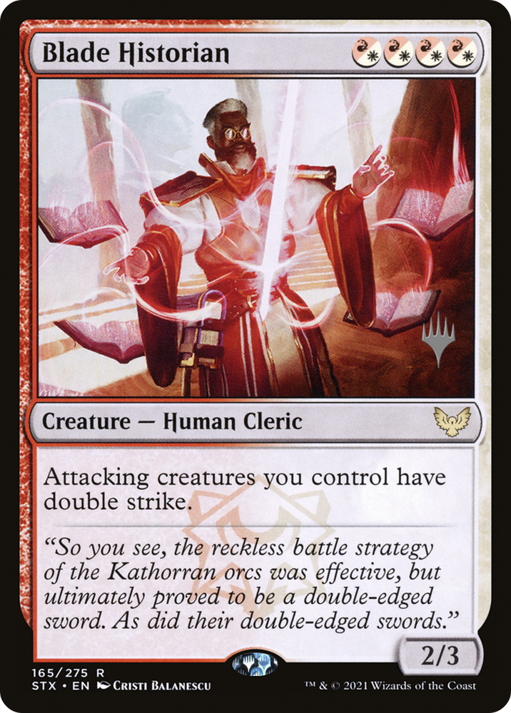 Blade Historian (PPSTX-165P) - Strixhaven: School of Mages Promos