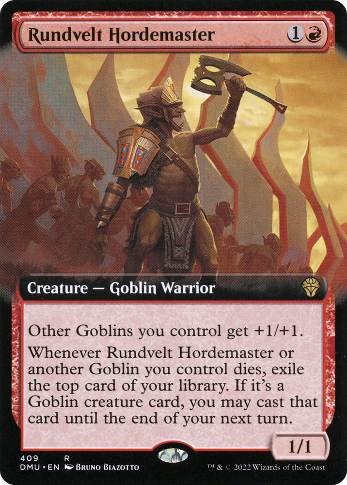 Rundvelt Hordemaster (Extended Art) (DMU-409) - Dominaria United: (Extended Art) Foil