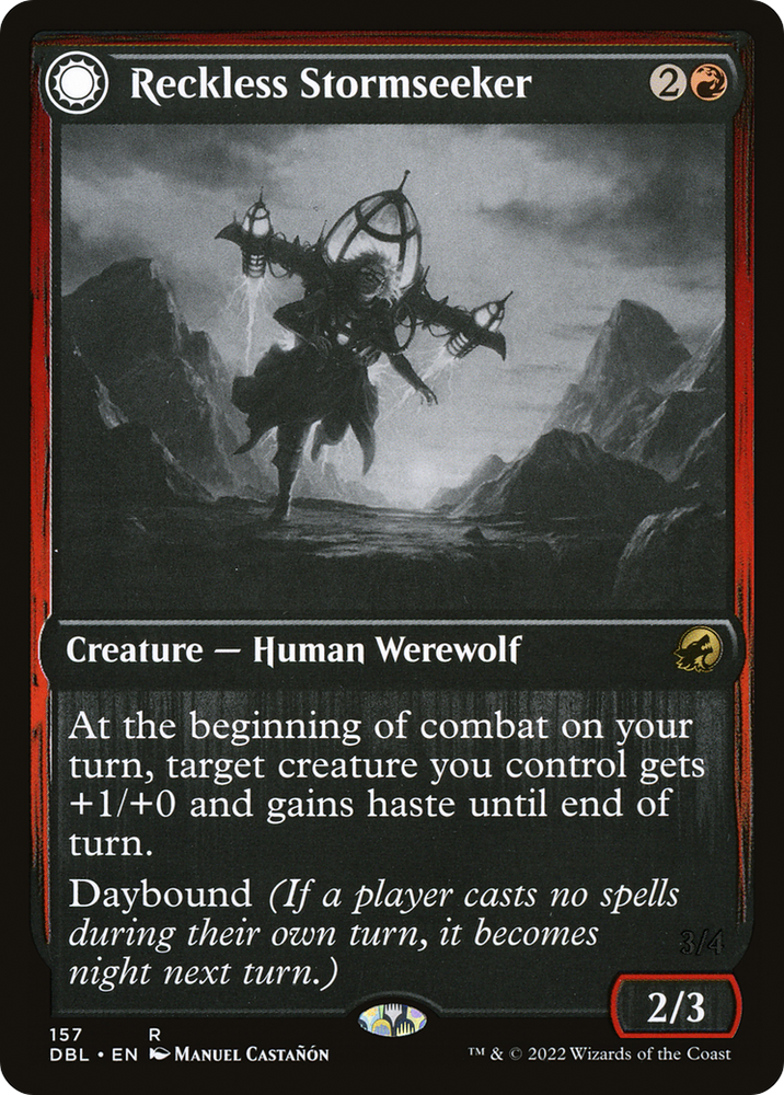 Reckless Stormseeker (DBL-157) - Innistrad: Double Feature: (Double Faced Transform)