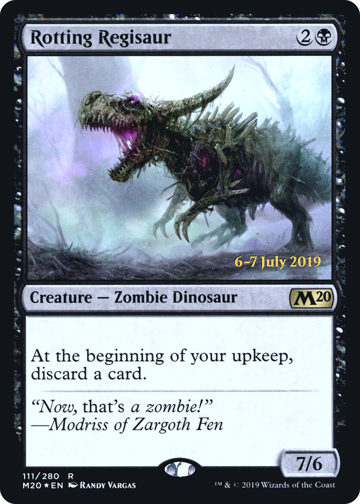 Rotting Regisaur (PRE-111S) - Core Set 2020 Promos Foil