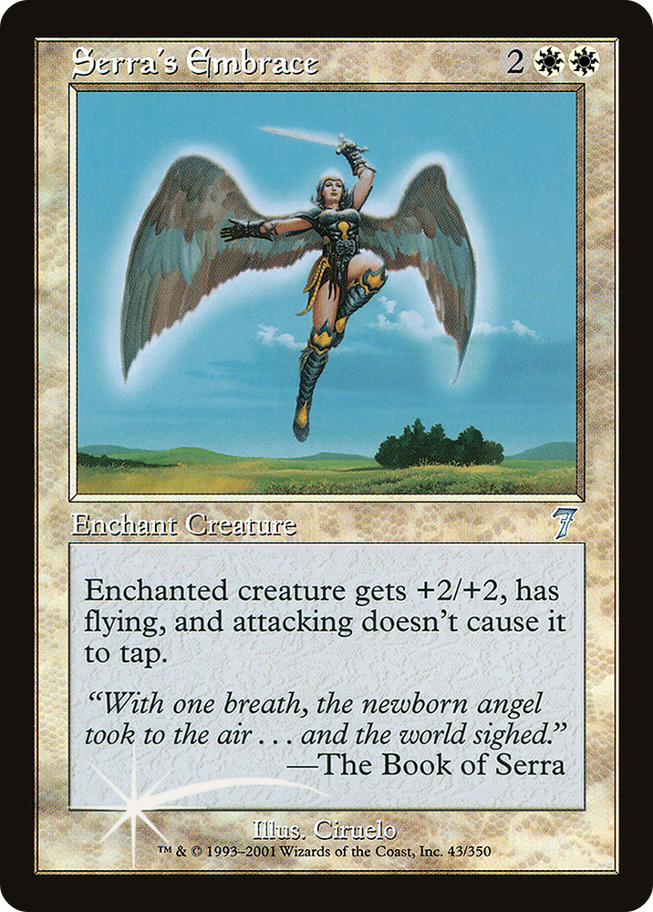 Serra's Embrace (7ED-43★) - Seventh Edition Foil