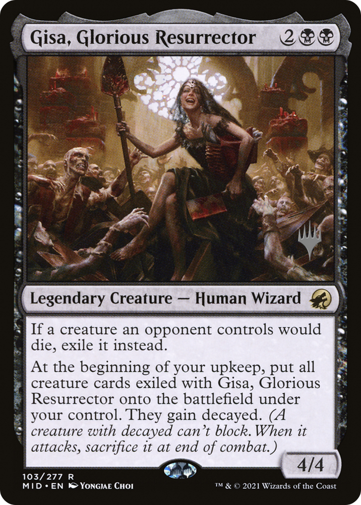 Gisa, Glorious Resurrector (PPMID-103P) - Innistrad: Midnight Hunt Promos Foil