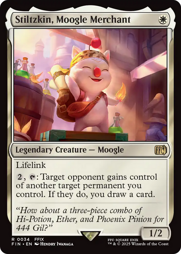 Stiltzkin, Moogle Merchant (FIN-034) - FINAL FANTASY