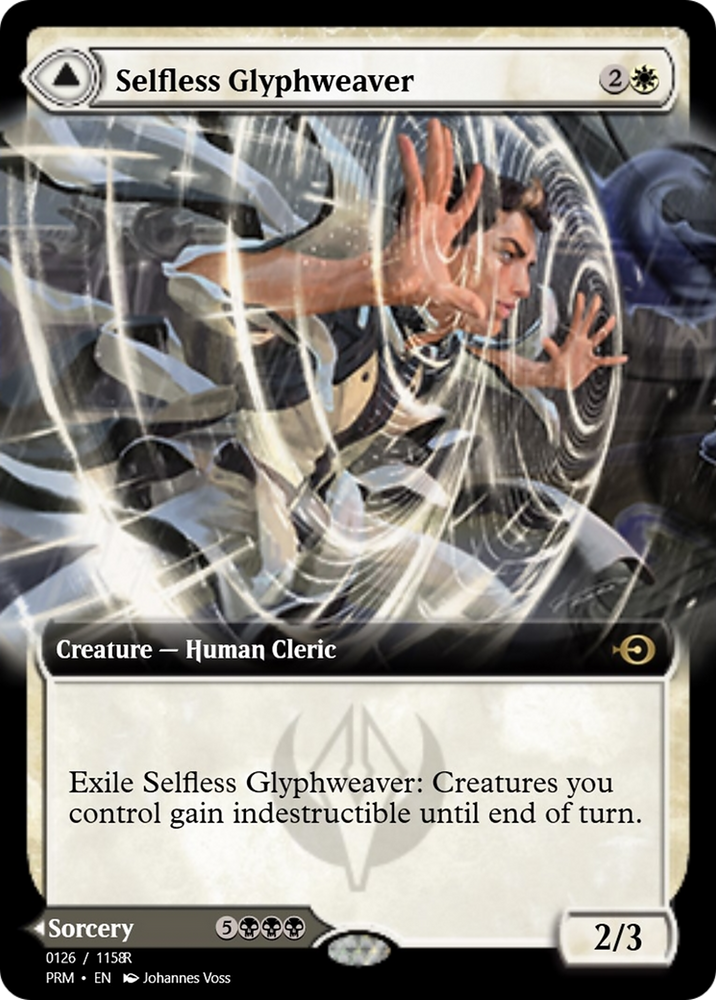 Selfless Glyphweaver // Deadly Vanity (PRM-90224) - Magic Online Promos Foil