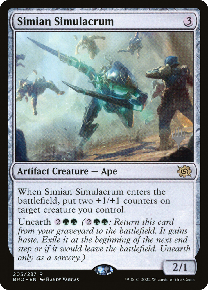 Simian Simulacrum (PPBRO-205P) - The Brothers' War Promos Foil