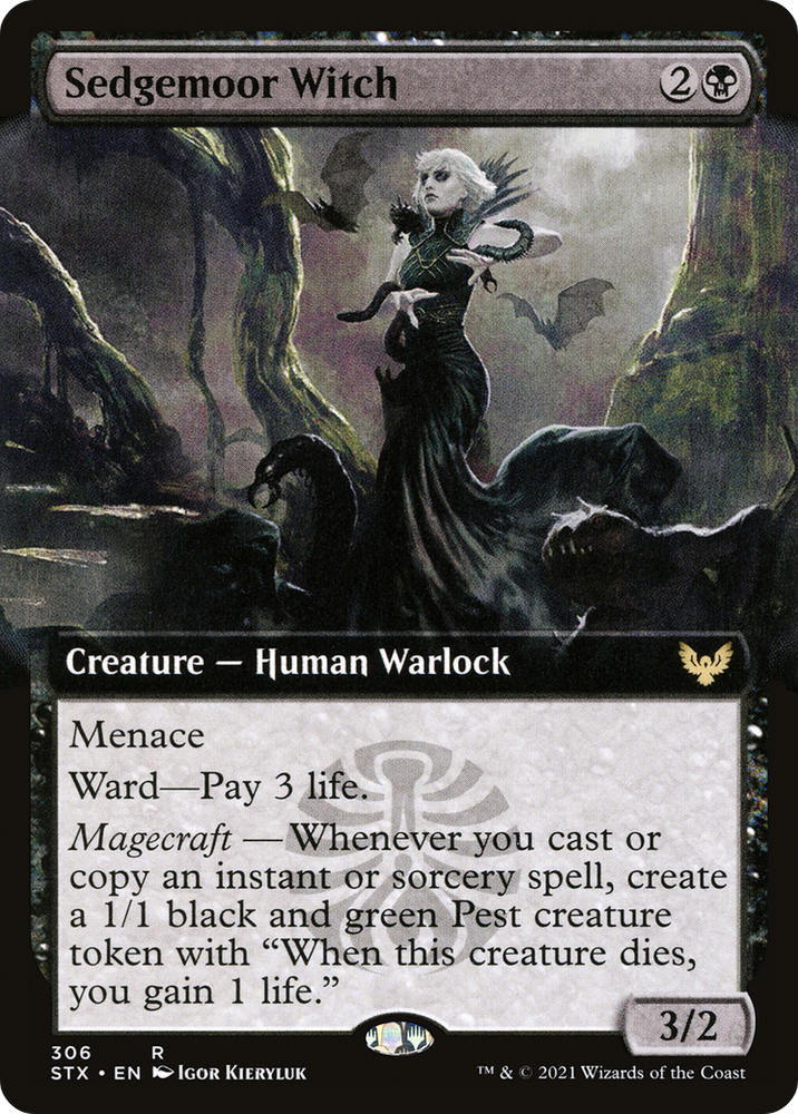 Sedgemoor Witch (Extended Art) (STX-306) - Strixhaven: School of Mages: (Extended Art) Foil