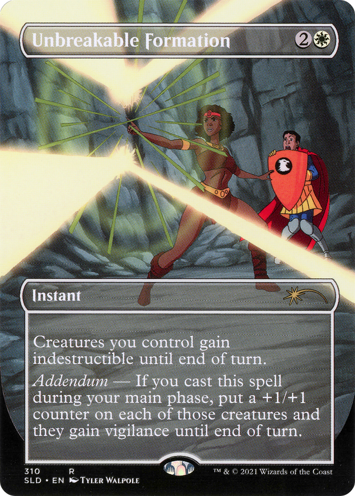 Unbreakable Formation (SLD-310) - Secret Lair Drop (Borderless) Foil