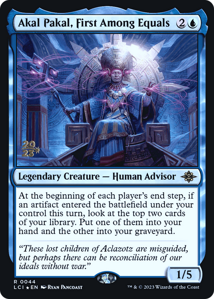 Akal Pakal, First Among Equals (PRE-044) - The Lost Caverns of Ixalan Promos Foil