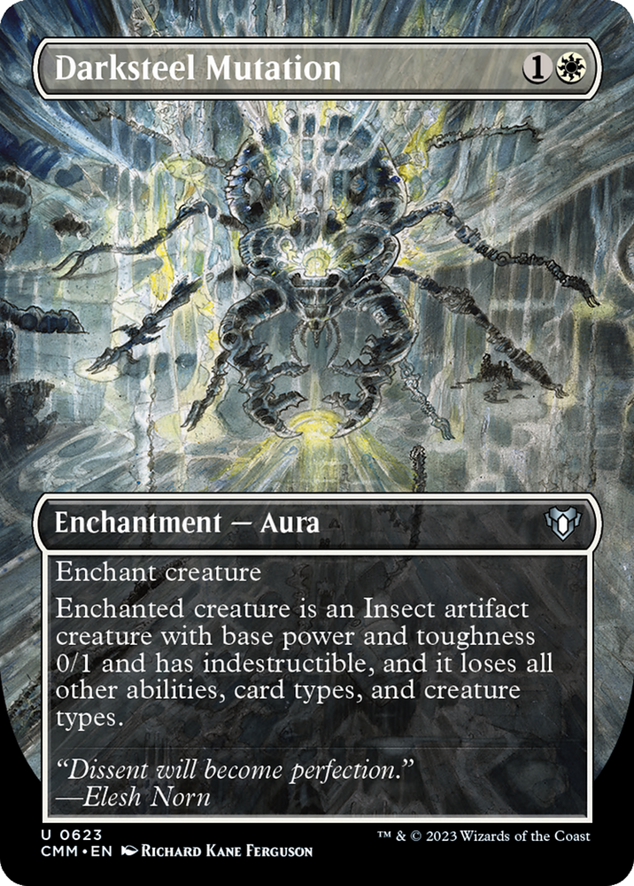 Darksteel Mutation (Borderless) (CMM-623) - Commander Masters (Borderless) Foil