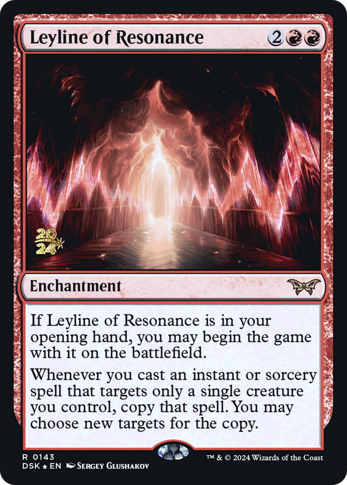 Leyline of Resonance (PRE-143) - Duskmourn: House of Horror Promos Foil