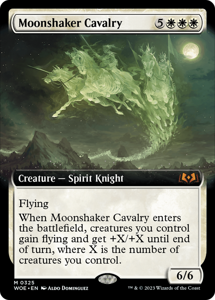 Moonshaker Cavalry (Extended Art) (WOE-325) - Wilds of Eldraine: (Extended Art) Foil