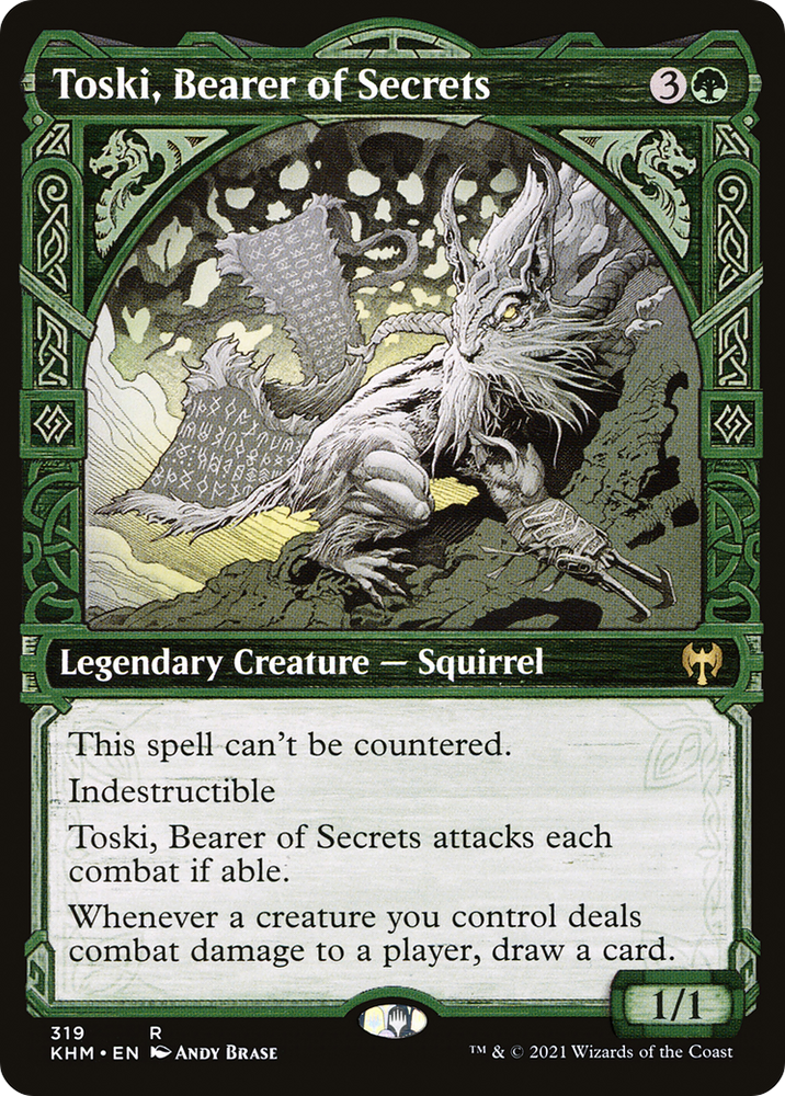 Toski, Bearer of Secrets (Showcase) (KHM-319) - Kaldheim: (Showcase)