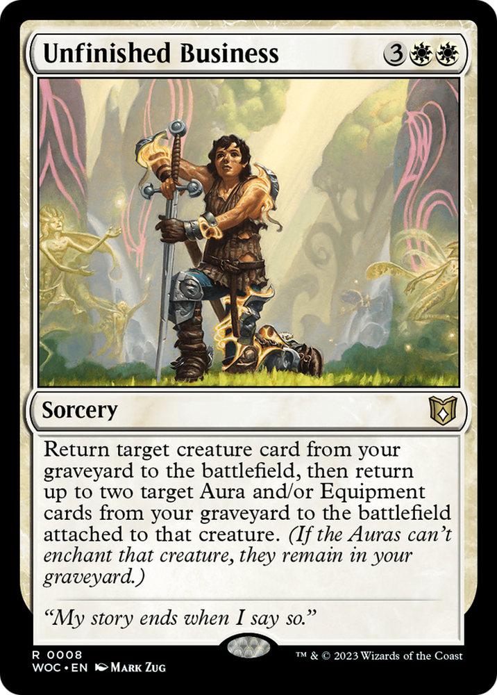 Unfinished Business (WOC-008) - Wilds of Eldraine Commander