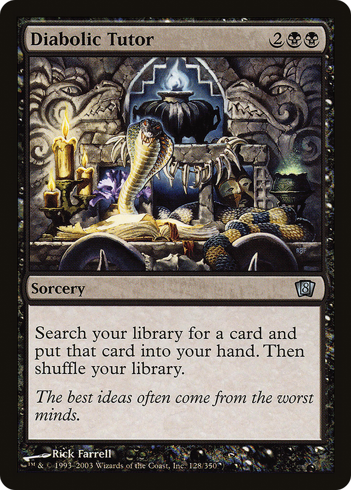 Diabolic Tutor (8ED-128★) - Eighth Edition Foil