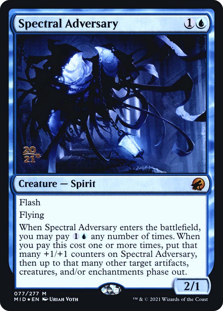 Spectral Adversary (PRE-077) - Innistrad: Midnight Hunt Promos Foil