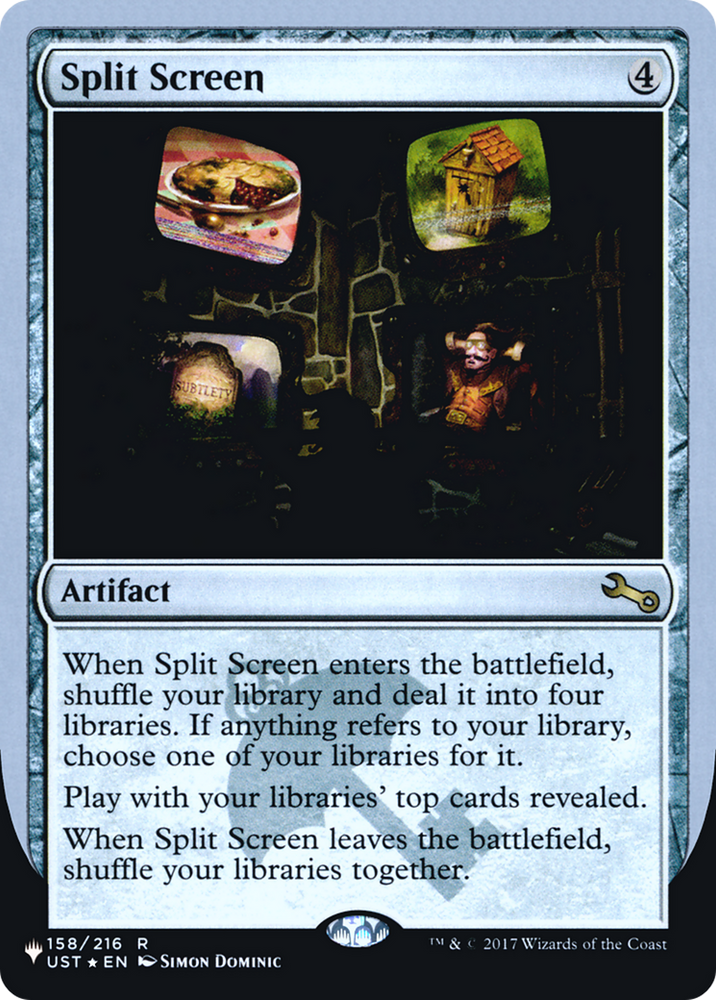 Split Screen (LIST-060) - The List (Unfinity Foil Edition) Foil